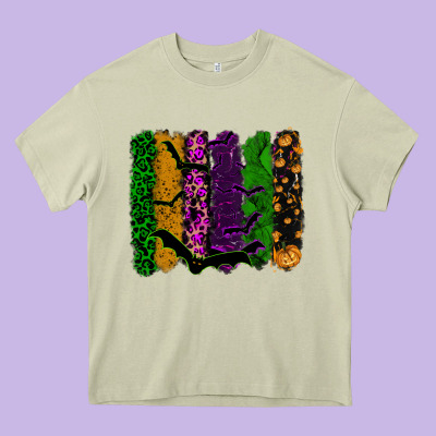 Halloween Brushstroke Heavy Core Tee Designed By Ranaportraitstore