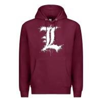 Burgundy ryuzaki Premium Hoodie - linhVisuals