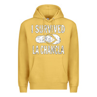 Antique Gold I survived la chancla Premium Hoodie - linhVisuals