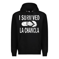 Black I survived la chancla Premium Hoodie - linhVisuals