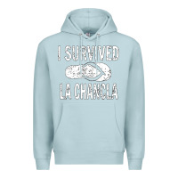 Blue Mist I survived la chancla Premium Hoodie - linhVisuals