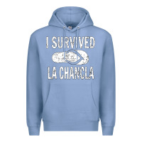 Colony Blue I survived la chancla Premium Hoodie - linhVisuals