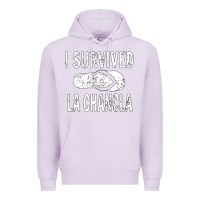 Lilac I survived la chancla Premium Hoodie - linhVisuals