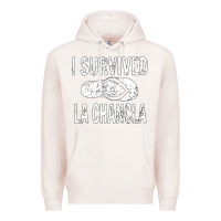 Pale Pink I survived la chancla Premium Hoodie - linhVisuals