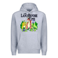Heather Grey land before time pastel dinosaur friends Premium Hoodie - linhVisuals