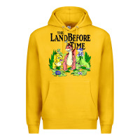 Lemon land before time pastel dinosaur friends Premium Hoodie - linhVisuals