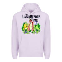 Lilac land before time pastel dinosaur friends Premium Hoodie - linhVisuals