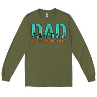 Army Green dad life is the best life Long Sleeve Tee - Artiststas