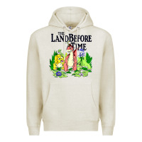 Oatmeal Heather land before time pastel dinosaur friends Premium Hoodie - linhVisuals