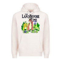 Pale Pink land before time pastel dinosaur friends Premium Hoodie - linhVisuals