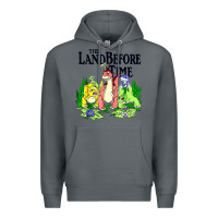 Rock land before time pastel dinosaur friends Premium Hoodie - linhVisuals
