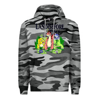 Slate Camo land before time pastel dinosaur friends Premium Hoodie - linhVisuals