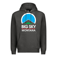 Charcoal Heather big sky montana Premium Hoodie - linhVisuals