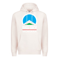 Pale Pink big sky montana Premium Hoodie - linhVisuals