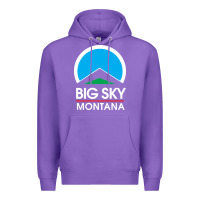 Purple big sky montana Premium Hoodie - linhVisuals