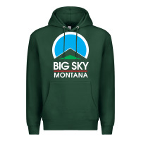 Sports Green big sky montana Premium Hoodie - linhVisuals
