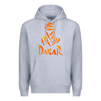 Heather Grey dakar rally Premium Hoodie - linhVisuals