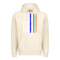 Tofu irish american flag thin blue line police st. patrick's day long sleev Premium Hoodie - linhVisuals