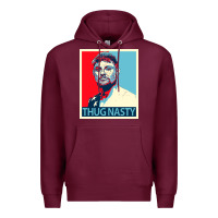 Burgundy bryce mitchell thug nasty Premium Hoodie - linhVisuals