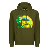 Army Green lucky charms Premium Hoodie - linhVisuals