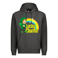 Charcoal Heather lucky charms Premium Hoodie - linhVisuals