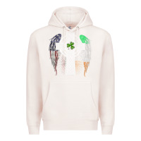 Pale Pink irish american usa flag celtic cross st patrick's day premium t shirt Premium Hoodie - linhVisuals