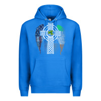True Royal irish american usa flag celtic cross st patrick's day premium t shirt Premium Hoodie - linhVisuals