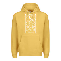 Antique Gold mothman   the moon Premium Hoodie - linhVisuals