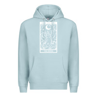 Blue Mist mothman   the moon Premium Hoodie - linhVisuals