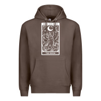 Coffee mothman   the moon Premium Hoodie - linhVisuals