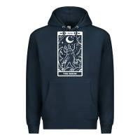 Navy mothman   the moon Premium Hoodie - linhVisuals