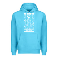 Ocean Blue mothman   the moon Premium Hoodie - linhVisuals