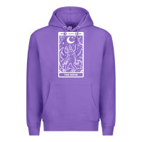 Purple mothman   the moon Premium Hoodie - linhVisuals