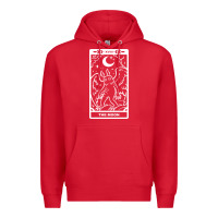 Red mothman   the moon Premium Hoodie - linhVisuals