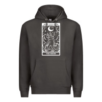 Smoke mothman   the moon Premium Hoodie - linhVisuals