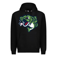 Black gwinnett stripers Premium Hoodie - linhVisuals