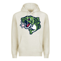 Oatmeal Heather gwinnett stripers Premium Hoodie - linhVisuals