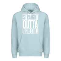 Blue Mist straight outta night shift Premium Hoodie - linhVisuals