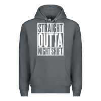 Rock straight outta night shift Premium Hoodie - linhVisuals