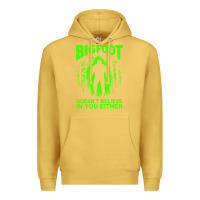 Antique Gold bigfoot believer t  shirt bigfoot doesnt believe in you either t  shir Premium Hoodie - linhVisuals