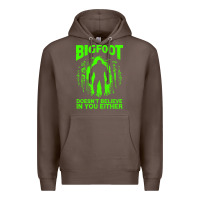 Bigfoot Believer T  Shirt Bigfoot Doesnt Believe In You Either T  Shir Premium Hoodie | Teevron