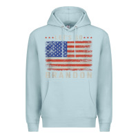 Blue Mist let’s go brandon funny vintage american flag tank top Premium Hoodie - linhVisuals