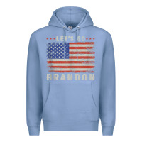 Colony Blue let’s go brandon funny vintage american flag tank top Premium Hoodie - linhVisuals