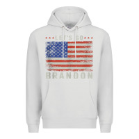Dove Grey let’s go brandon funny vintage american flag tank top Premium Hoodie - linhVisuals