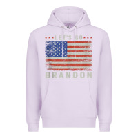 Lilac let’s go brandon funny vintage american flag tank top Premium Hoodie - linhVisuals