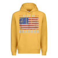 Mustard let’s go brandon funny vintage american flag tank top Premium Hoodie - linhVisuals