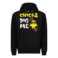 Black chicks dig me Premium Hoodie - linhVisuals