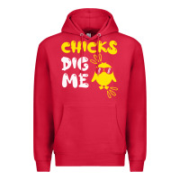 Cardinal chicks dig me Premium Hoodie - linhVisuals
