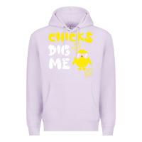 Lilac chicks dig me Premium Hoodie - linhVisuals