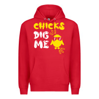 Red chicks dig me Premium Hoodie - linhVisuals